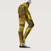 蜂蜜の抽象芸術 レギンス (右)