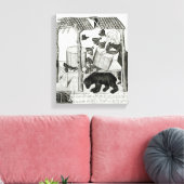 蜂蜜の採集 キャンバスプリント (インサイチュ (リビング))