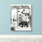 蜂蜜の採集 キャンバスプリント (インサイチュ (ウッドフロア))