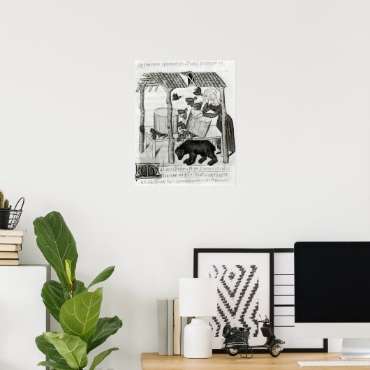 蜂蜜の採集 ポスター (ホームオフィス)