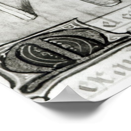 蜂蜜の採集 ポスター (角)