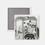 蜂蜜の採集 マグネット (正面/裏面)