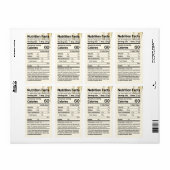 蜂蜜の栄養の事実ラベルの滴下 ラベル (フルシート)