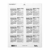 蜂蜜の栄養の事実apiar名前出荷ラベル ラベル (フルシート)