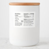 蜂蜜の栄養ファクトのラベル長方形の白 フードラベル (正面)