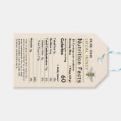 蜂蜜の栄養 ギフトタグ (正面(横))