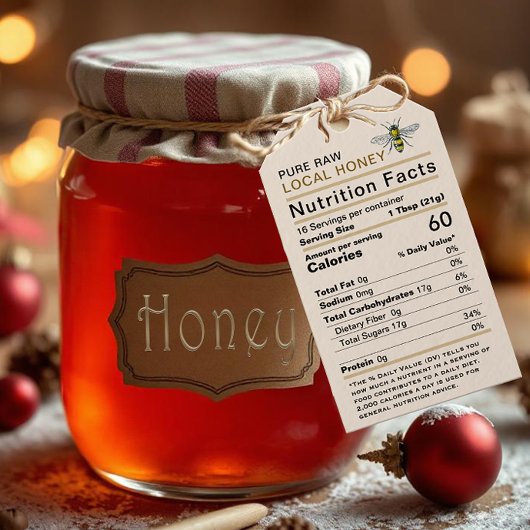 蜂蜜の栄養 ギフトタグ