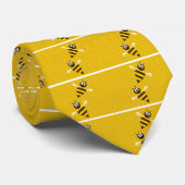 蜂蜜の櫛のイエロー・ゴールドの蜂の蜂パターン芸術 ネクタイ (ロール)