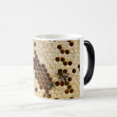 蜂蜜の櫛のマグの蜂 モーフィングマグカップ (正面右)