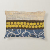 蜂蜜の櫛の抽象芸術I アクセントクッション (裏面)