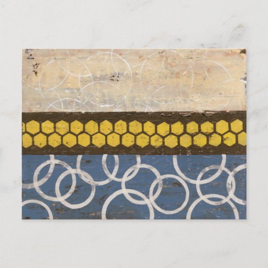蜂蜜の櫛の抽象芸術I ポストカード (正面)