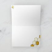 蜂蜜の櫛の挨拶状 カード (内部)