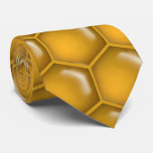 蜂蜜の櫛パターン ネクタイ (ロール)