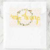 蜂蜜の瓶のステッカー 長方形シール (バッグ)