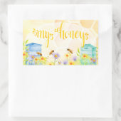 蜂蜜の瓶のステッカー 長方形シール (バッグ)