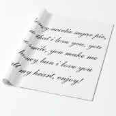 蜂蜜の砂糖パイ包装紙 ラッピングペーパー (アンロールド)