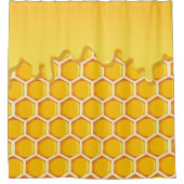 蜂蜜の粒 シャワーカーテン (正面)