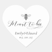 蜂蜜の結婚式の引き出物ハートシール ハートシール (正面)