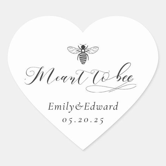 蜂蜜の結婚式の引き出物ハートシール ハートシール (正面)
