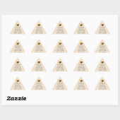 蜂蜜の結晶化情報 三角形シール (シート)