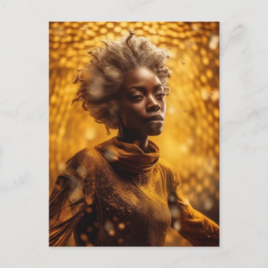 蜂蜜の美しい女神 ポストカード (正面)