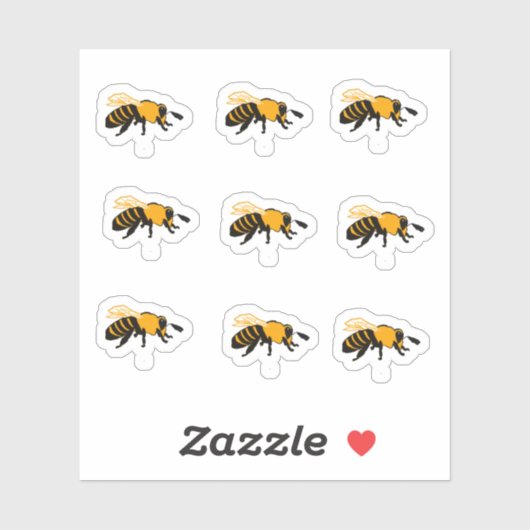 蜂蜜の群れ シール (シート)