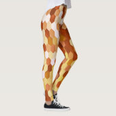 蜂蜜の色と蜂蜜の色のハニカムパターン。 レギンス (右)