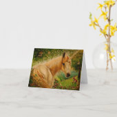 蜂蜜の草原-ユニコーンNotecard カード (黄色い花)