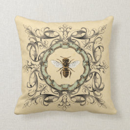 蜂蜜の蜂およびヴィンテージのOranteフレーム クッション