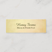 蜂蜜の蜂および花 スキニー名刺 (裏面)