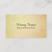 蜂蜜の蜂および花 名刺 (裏面)