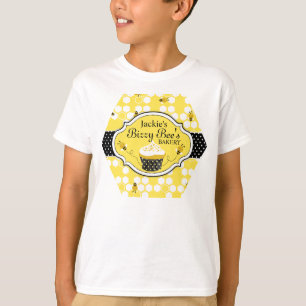 蜂蜜の蜂のカップケーキのベーカリーのティー Tシャツ