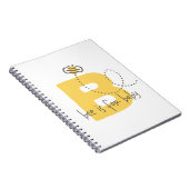 蜂蜜の蜂のベビーの写真アルバムかジャーナル ノートブック (右側)