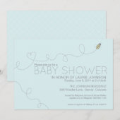 蜂蜜の蜂のベビーシャワーの招待状 招待状 (正面/裏面)