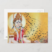 蜂蜜の蜂の古代精神的な美術の女神 ポストカード (正面/裏面)