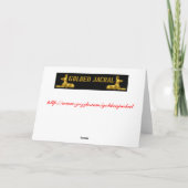 蜂蜜の蜂の幸せな休日の蜂蜜の蜂のapiaryのぶんぶん言う音 シーズンカード (裏面)