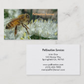 蜂蜜の蜂の授粉の名刺 名刺 (正面/裏面)