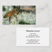 蜂蜜の蜂の授粉の名刺 名刺 (正面/裏面)