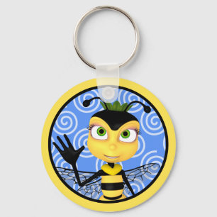 蜂蜜の蜂の漫画Keychain キーホルダー