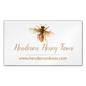 蜂蜜の蜂の磁気名刺 マグネット名刺 (正面)