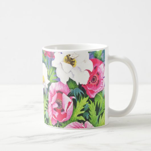 蜂蜜の蜂の蜂蜜の蜂 コーヒーマグカップ (右)