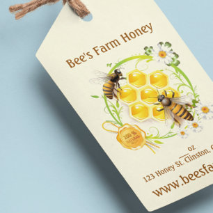 蜂蜜の蜂の蜂蜜の販売人の養蜂家のApiarist ギフトタグ