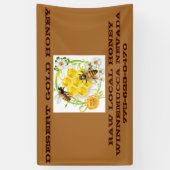 蜂蜜の蜂の蜂蜜の販売人の養蜂家のApiarist 横断幕 (縦)