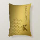 蜂蜜の蜂の蜜蜂の巣の養蜂家のApiaristのカスタム アクセントクッション (正面(垂直))