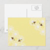 蜂蜜の蜂の郵便はがき ポストカード (正面/裏面)