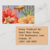 蜂蜜の蜂の養蜂家の商売関係カードプロダクト コーリングカード (正面/裏面)