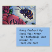 蜂蜜の蜂の養蜂家の商売関係カードプロダクト 名刺 (正面/裏面)