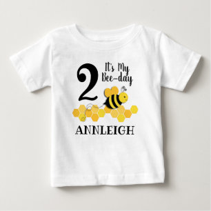 蜂蜜の蜂日の誕生日 ベビーTシャツ