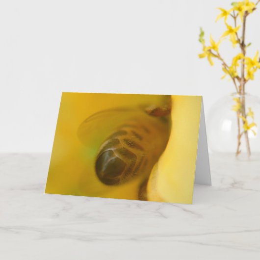 蜂蜜の蜂 カード (黄色い花)