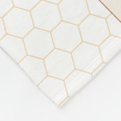 蜂蜜の蜂 フリースブランケット (角)